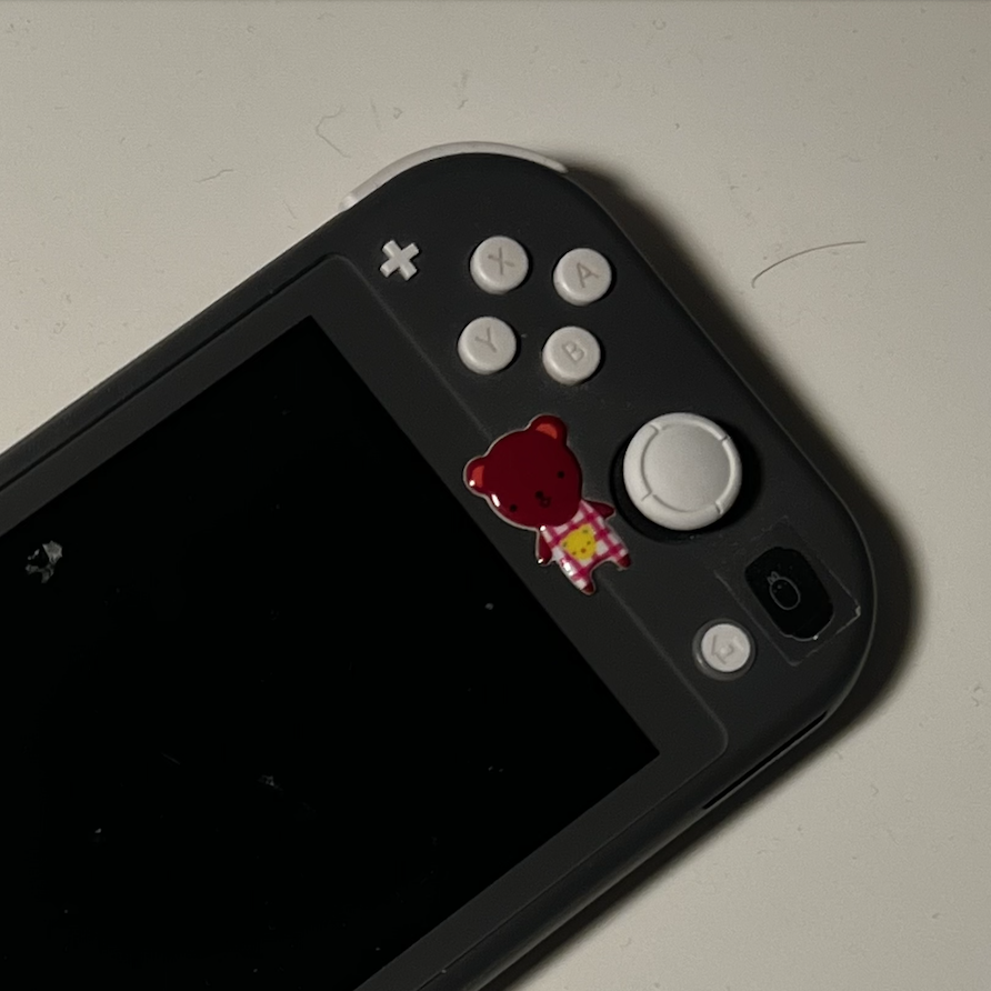 The sounds of button switches being clicked on a Nintendo Switch