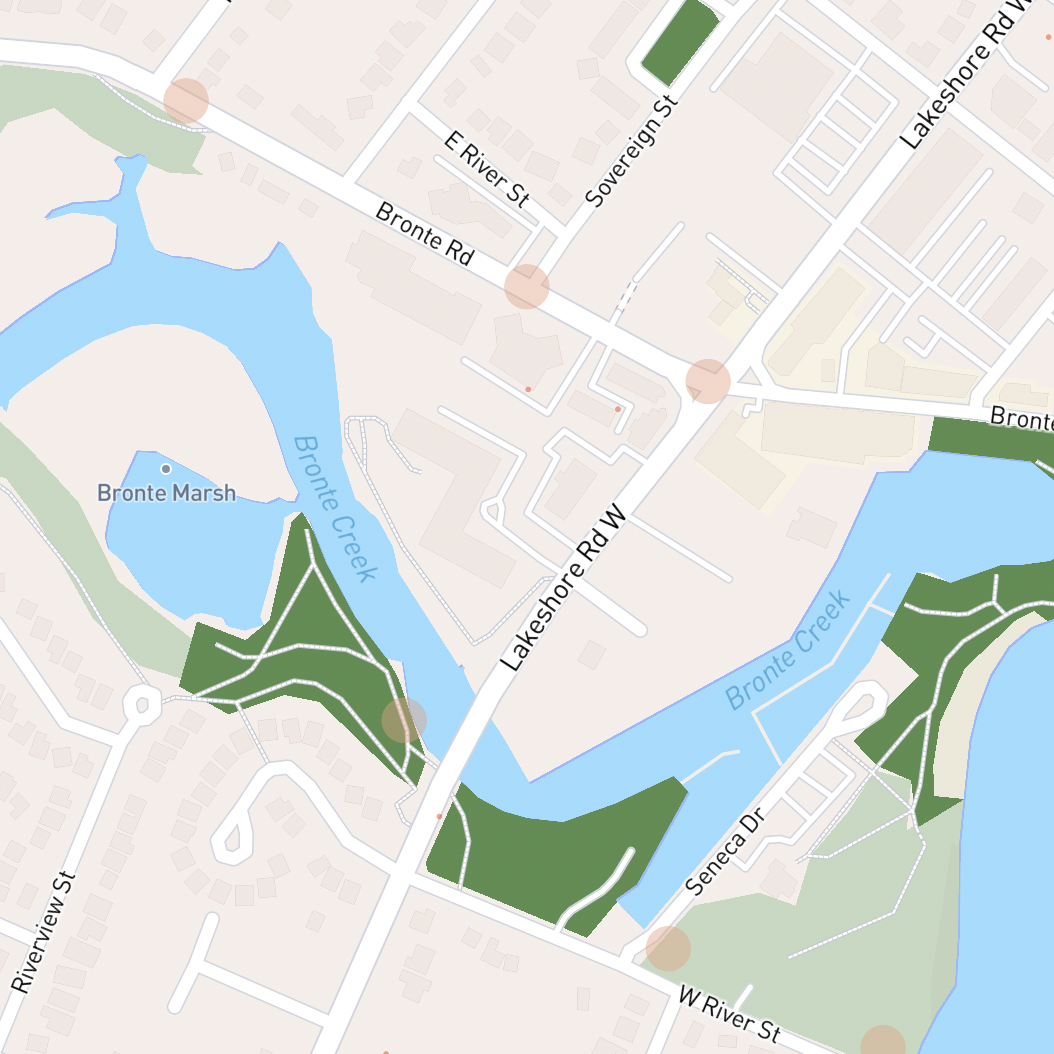 Mapbox bivariate data of coyote encounters in Oakville